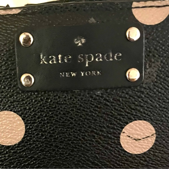 kate spade Black Wallet with Beige Polka Dots - Picture 2 of 5